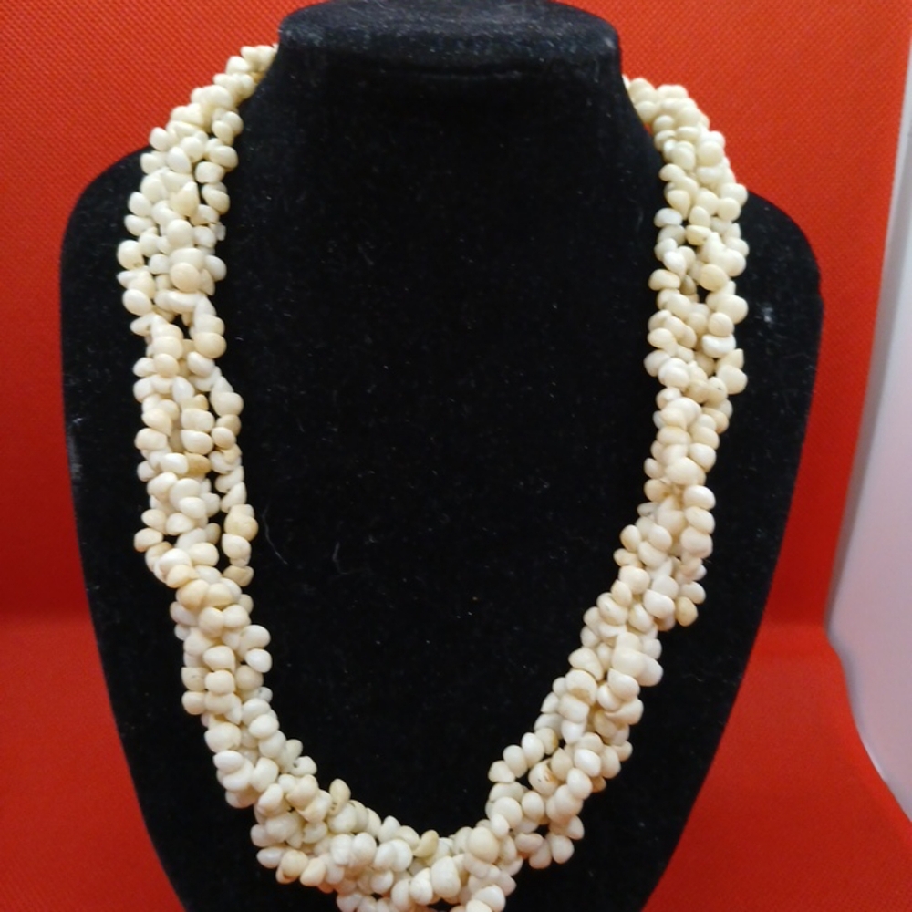 Vintage Pikake Wedding Lei 16 In. Vintage Clasp